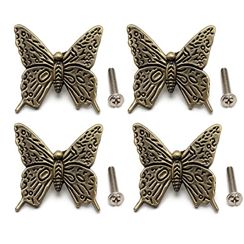 729792992781 Upc Vintage Butterfly Cabinet Handle Drawer Pull Knob 4