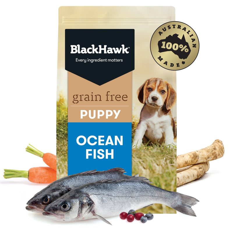 fish free puppy food