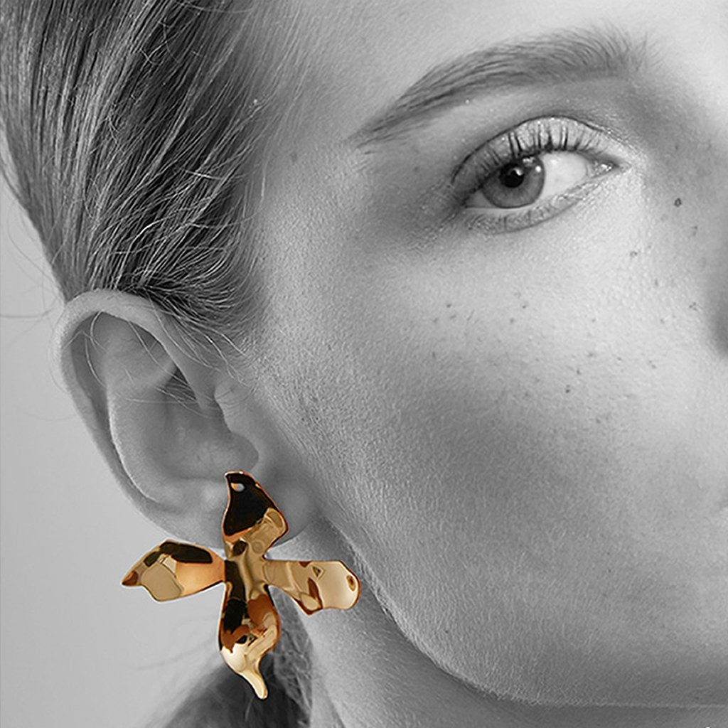 Modern Maiden Oversized Earrings - Gold