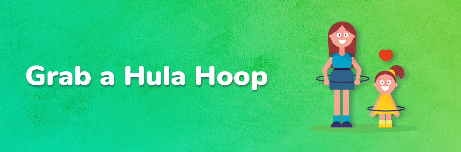 Hula hoop with kids activity