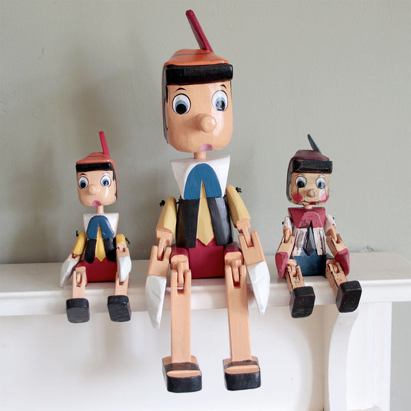 antique wooden pinocchio doll