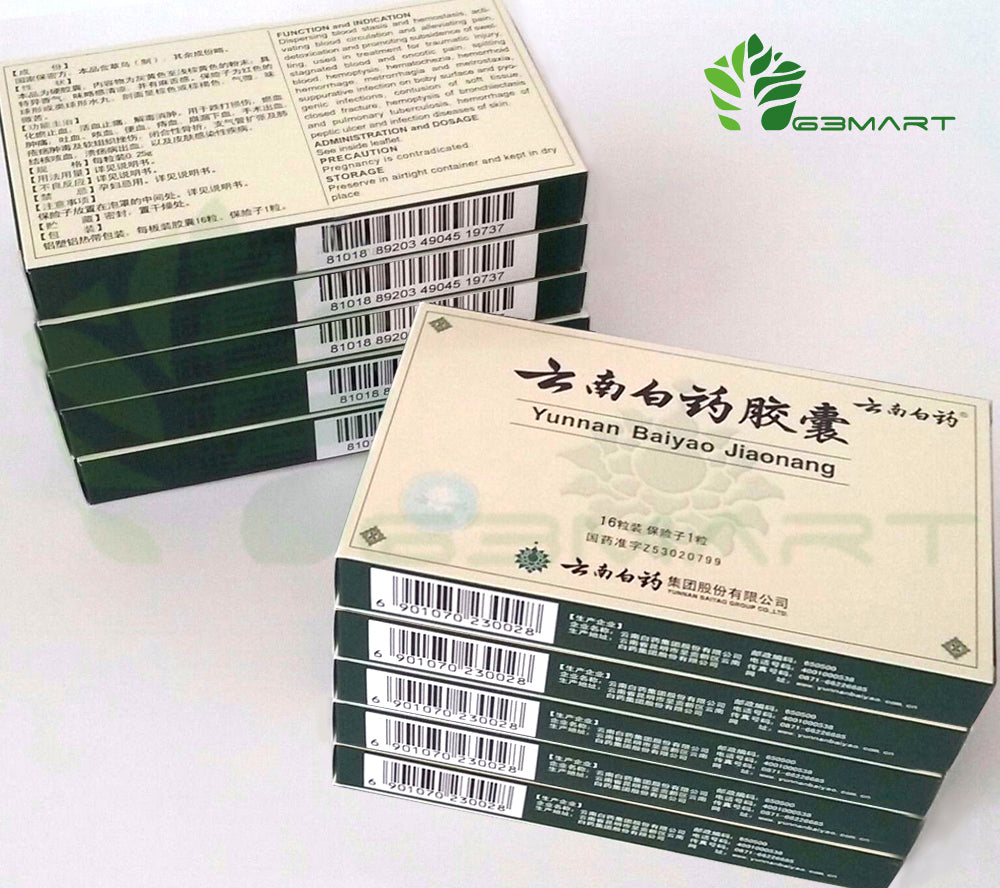 Yunnan Baiyao Powder Spray Capsule Uses Ingredients Side Effects In China