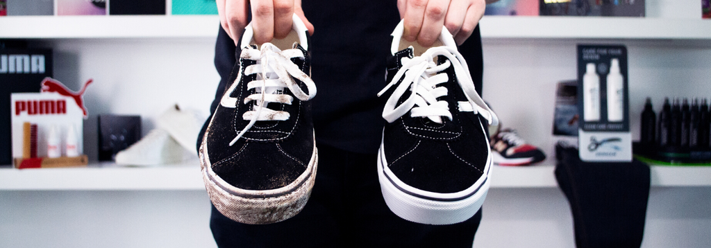 how to clean black suede vans