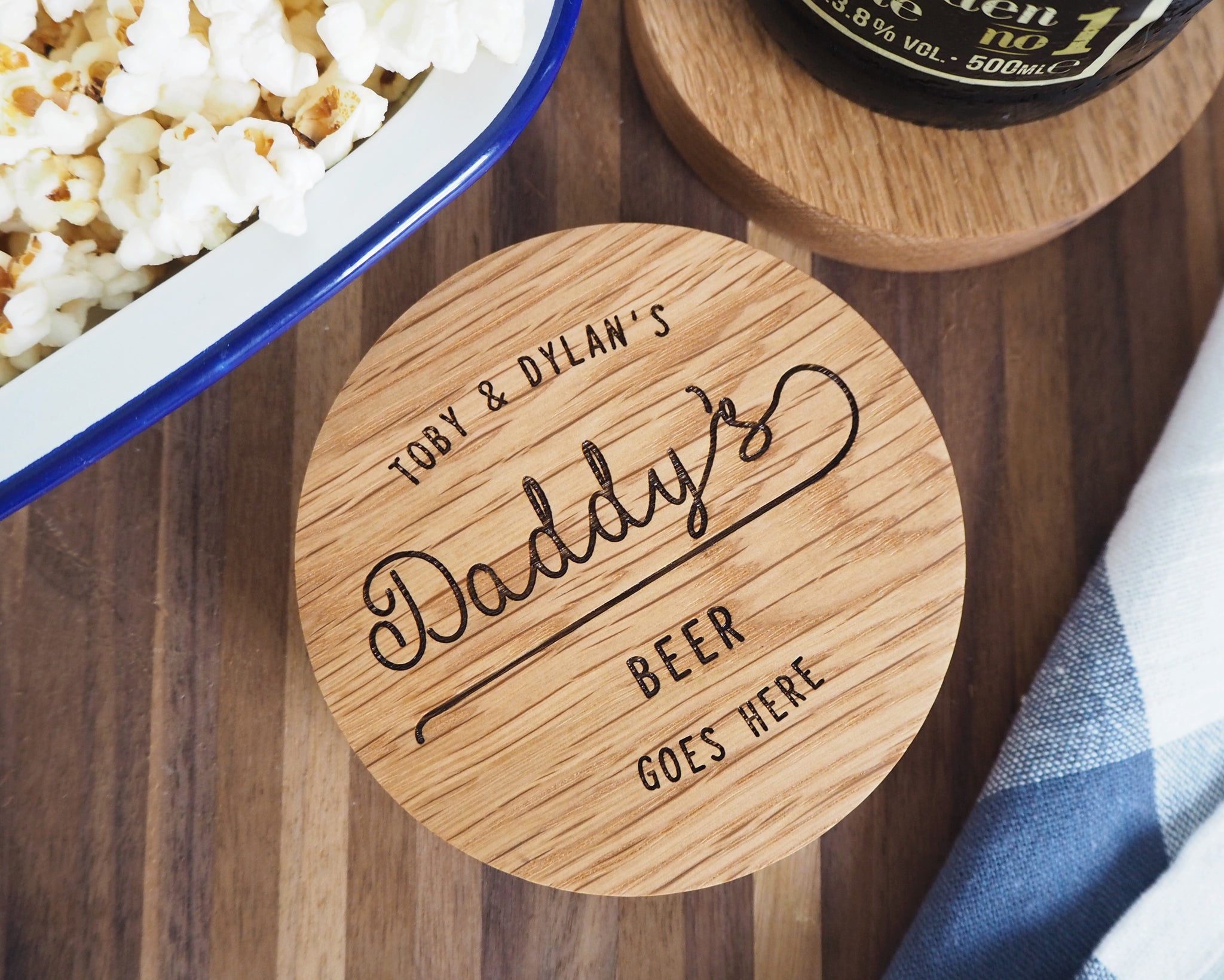 beer coaster and bottle opener