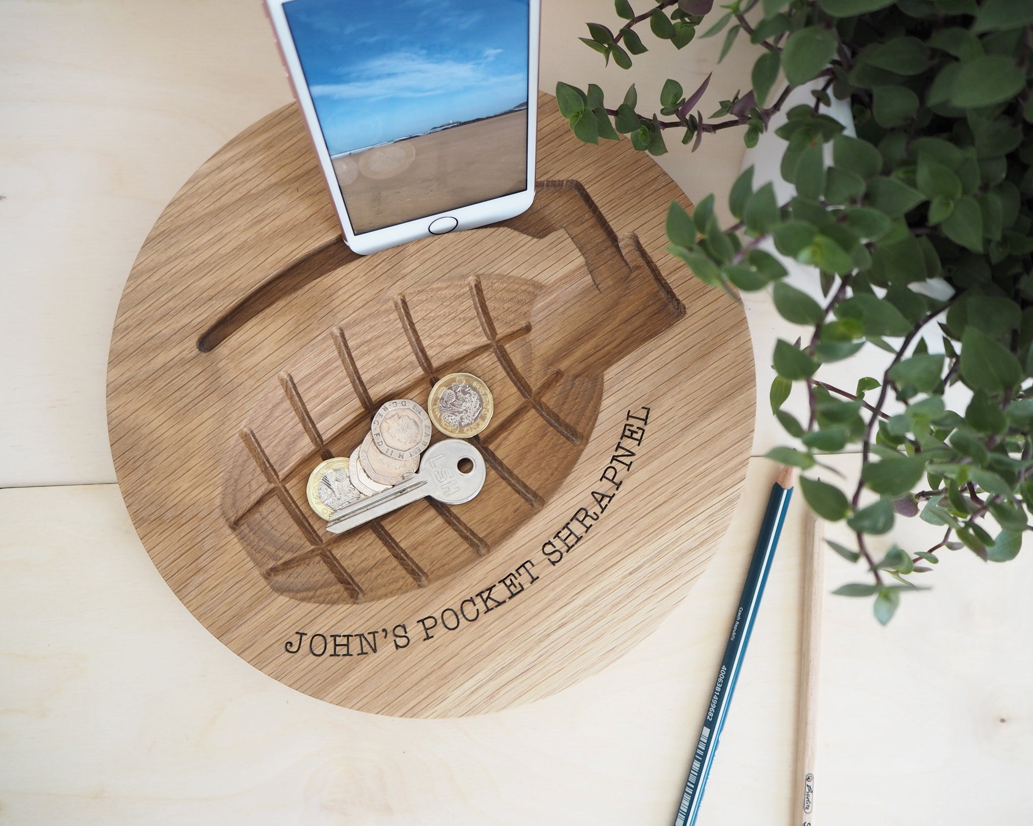 personalised desk tidy