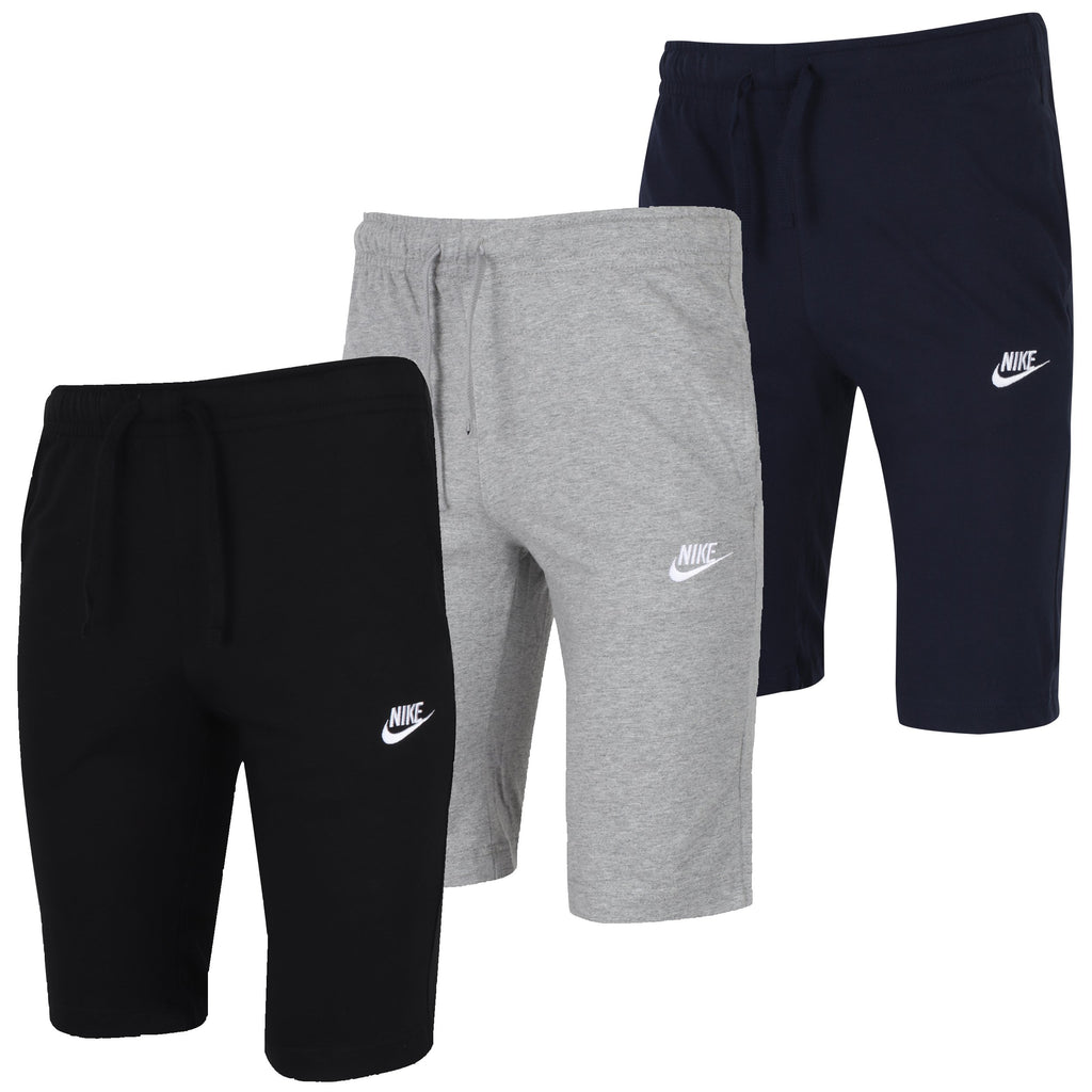 nike men's cotton shorts black