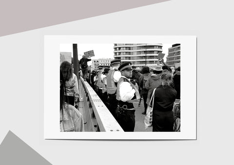 🌴NEW: MARCHING OVER VAUXHUAL BRIDGE A6  POSTCARD PRINT LIMITED EDITION