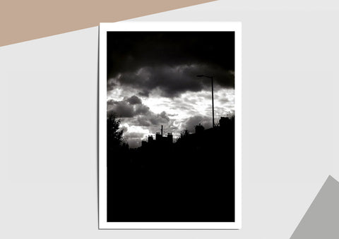 🌴NEW: CLOUDS OVER SHELBOURNE ROAD A6 POSTCARD PRINT