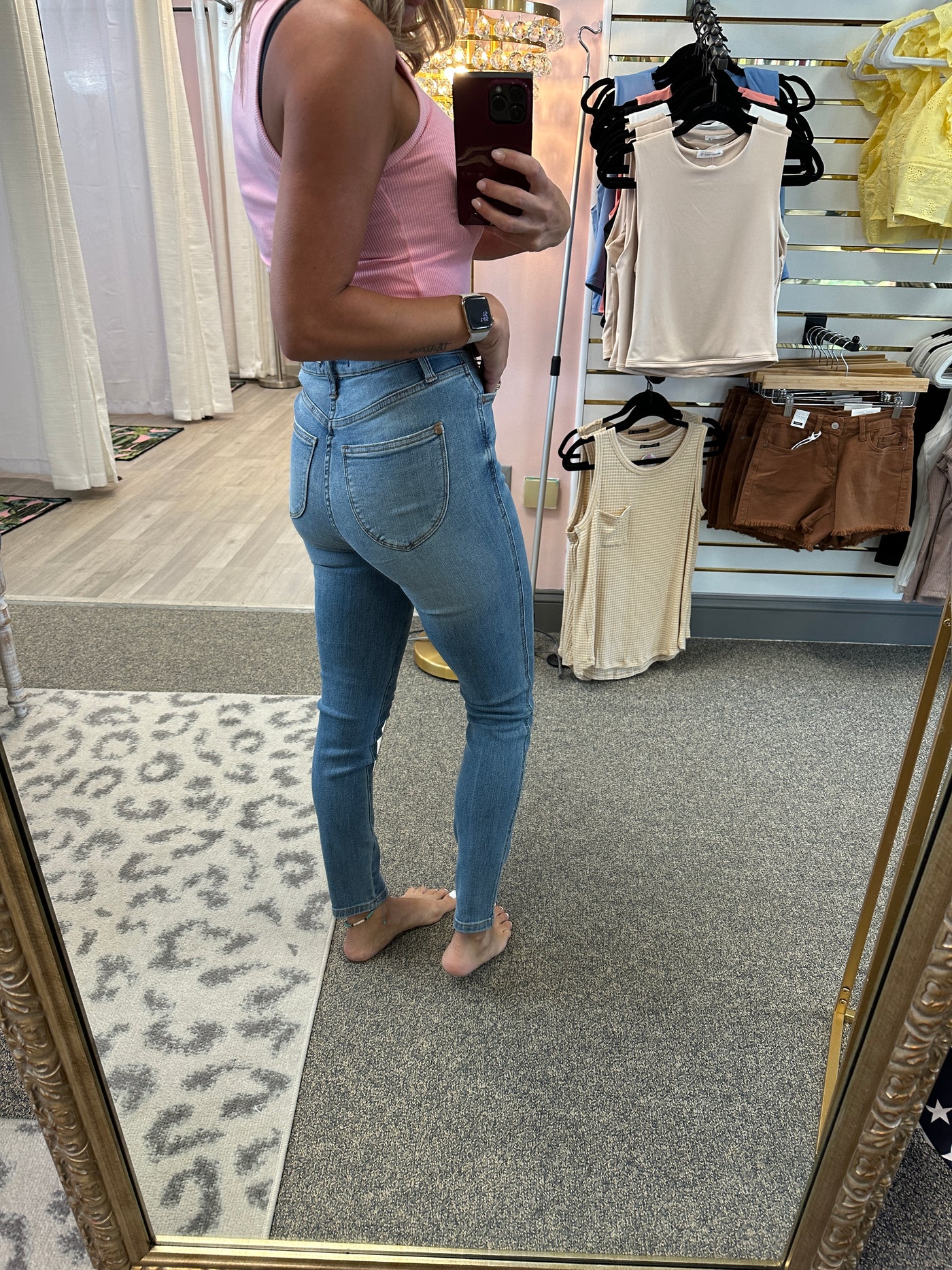 High Waist Tummy Control Skinny Jeans - docrobinband Boutique