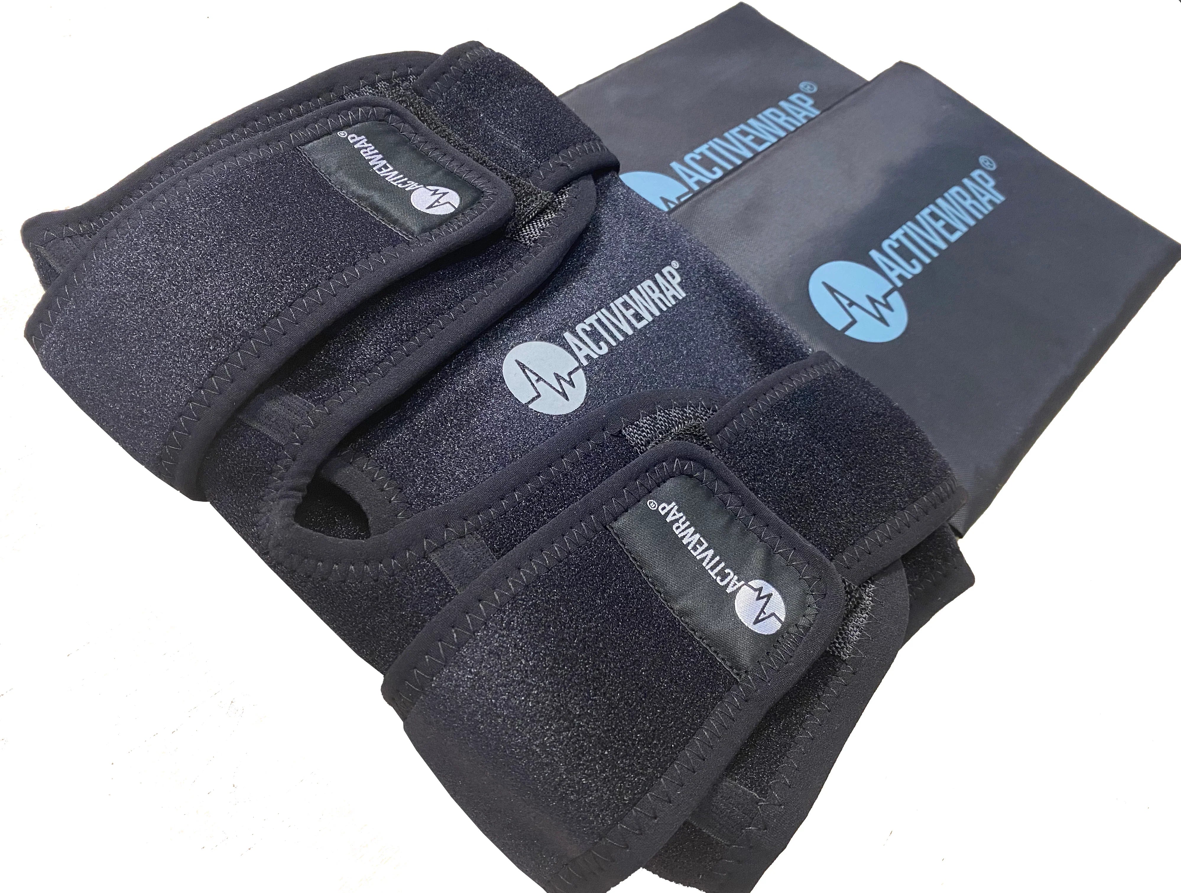 ActiveWrap® Pro 2-4 Hour Knee Ice Wrap & Two (2) Long Duration 7x10 Cold Pack Inserts