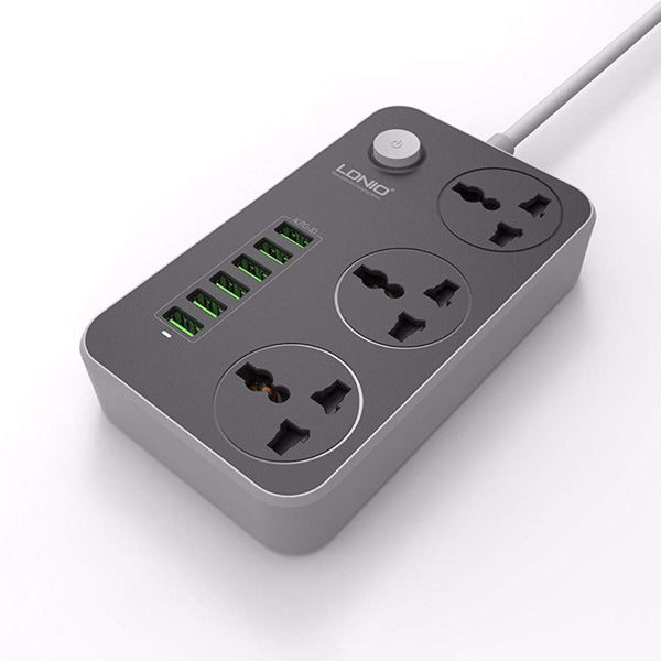 6 Port Usb With 3 Power Socket Points Charging Station