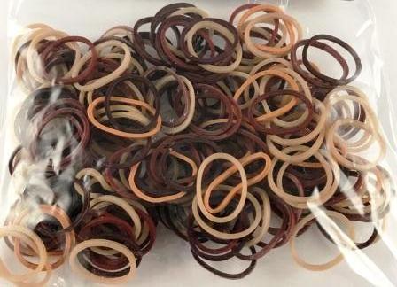 brown rubber bands