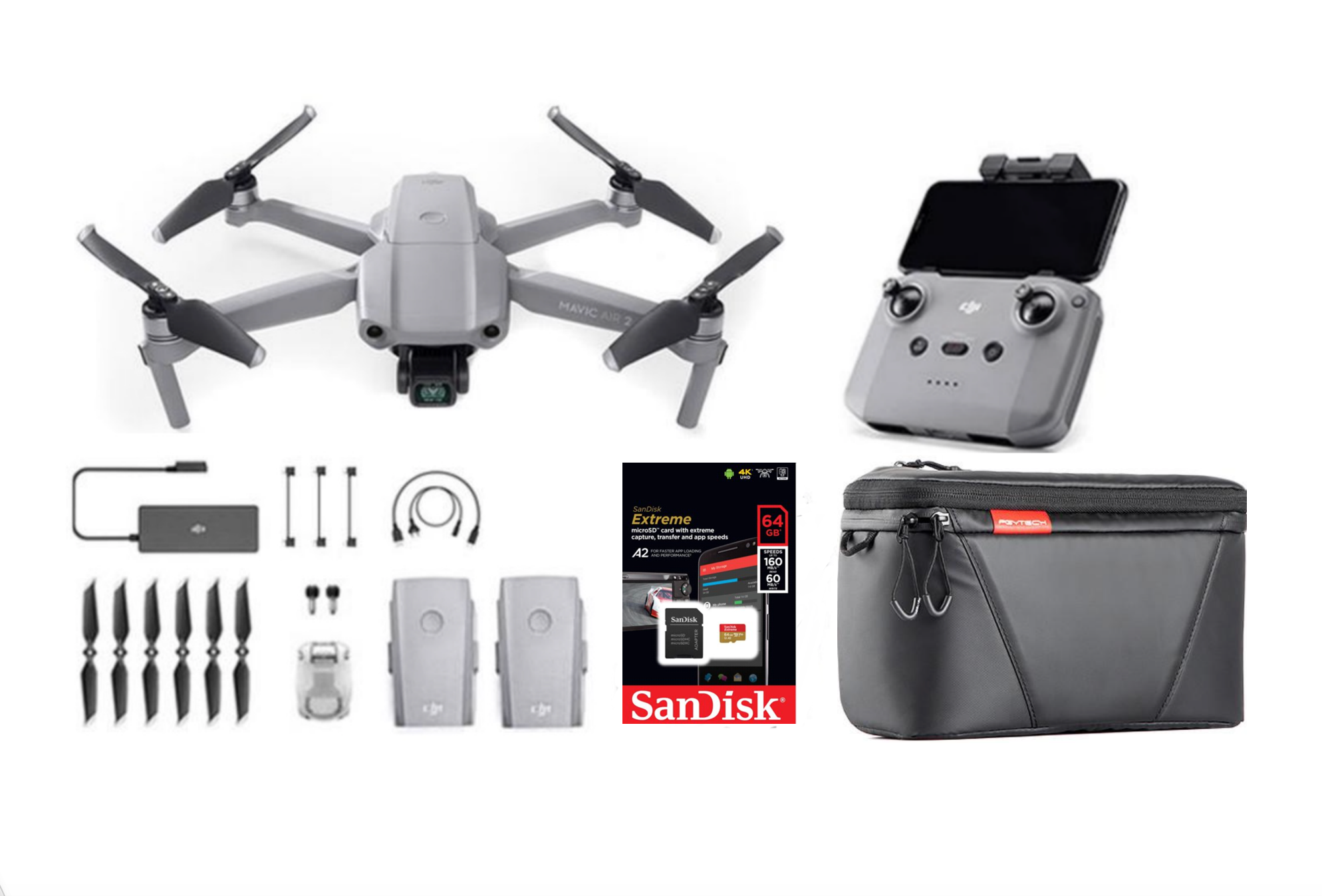 DJI MAVIC AIR2 Fly more combo+６４GBメディア pn-jambi.go.id