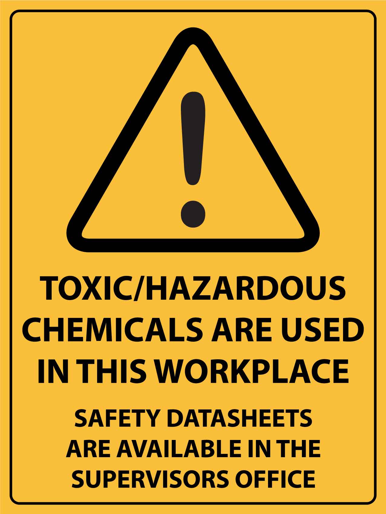 chemical hazard signs