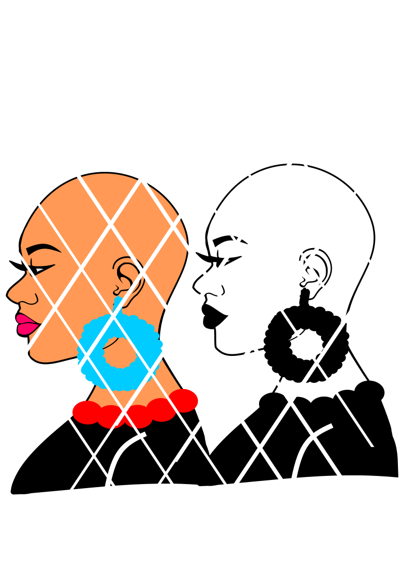 Bald Black Woman svg, PNG file,DXF file, Afro svg,Ayesa – Poui Designs