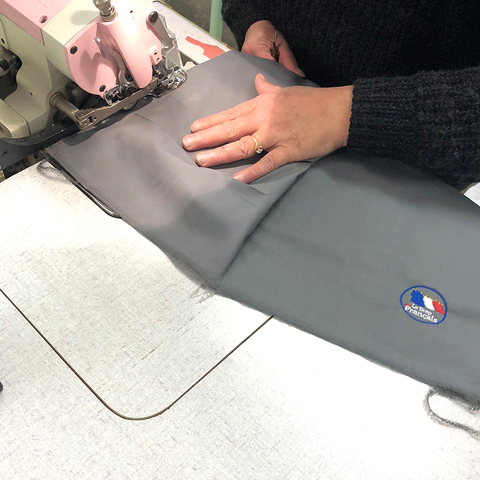 Confection draps gris - Le Drap Français