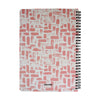 B5 Printed Notebook - Pink / White