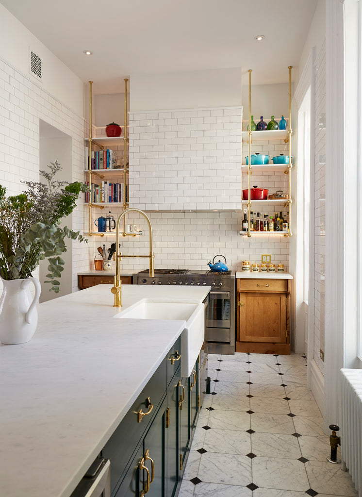 Historic Brownstone Kitchen with modern updates