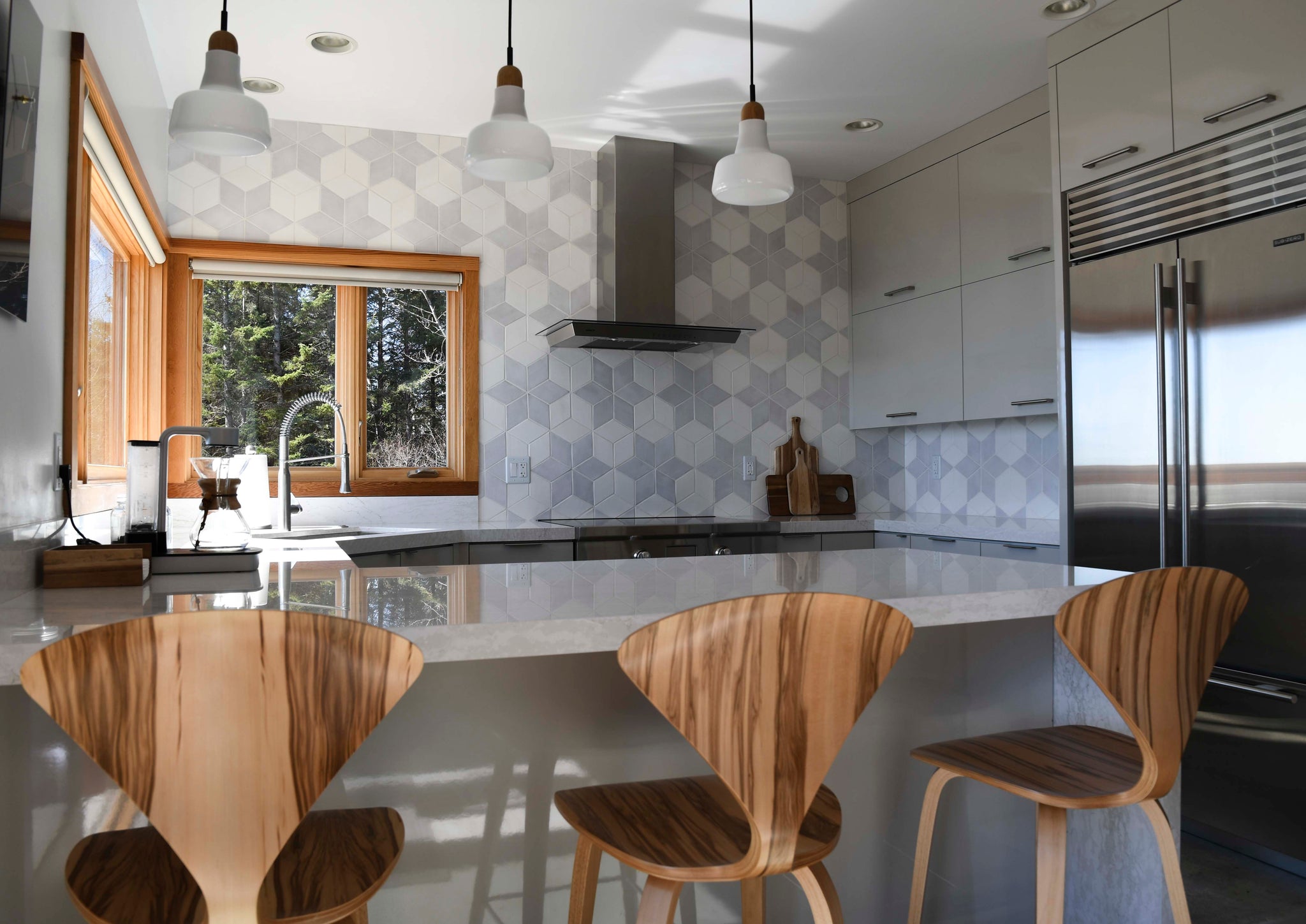 Diamond Star Pattern Kitchen Backsplash