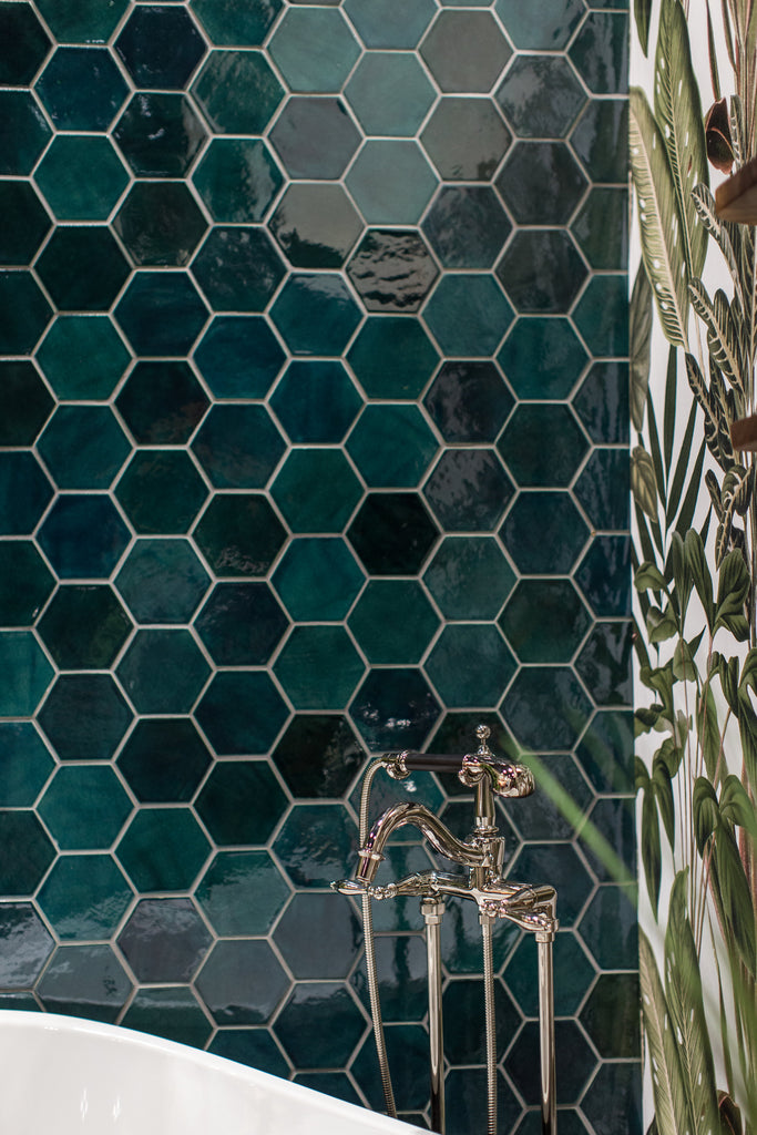 Bohemian Dream Bathroom Hexagon Tile