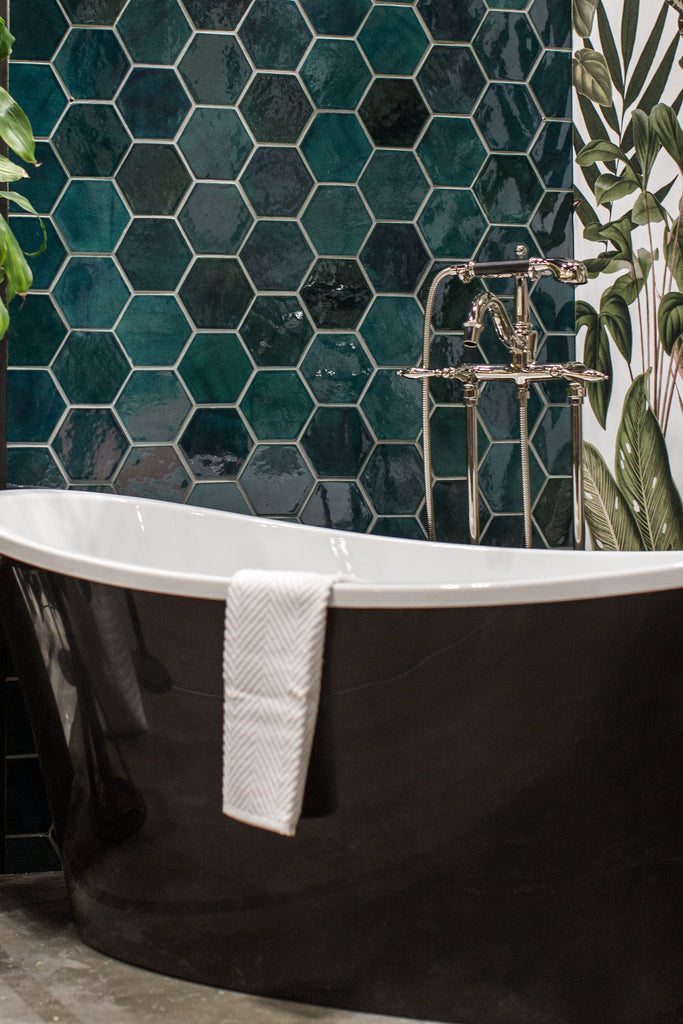 Bohemian Dream Bathroom Hexagon Tile