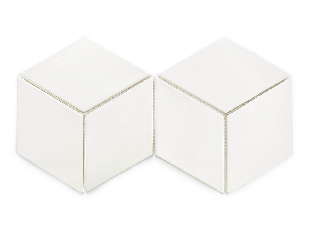 white diamond tile