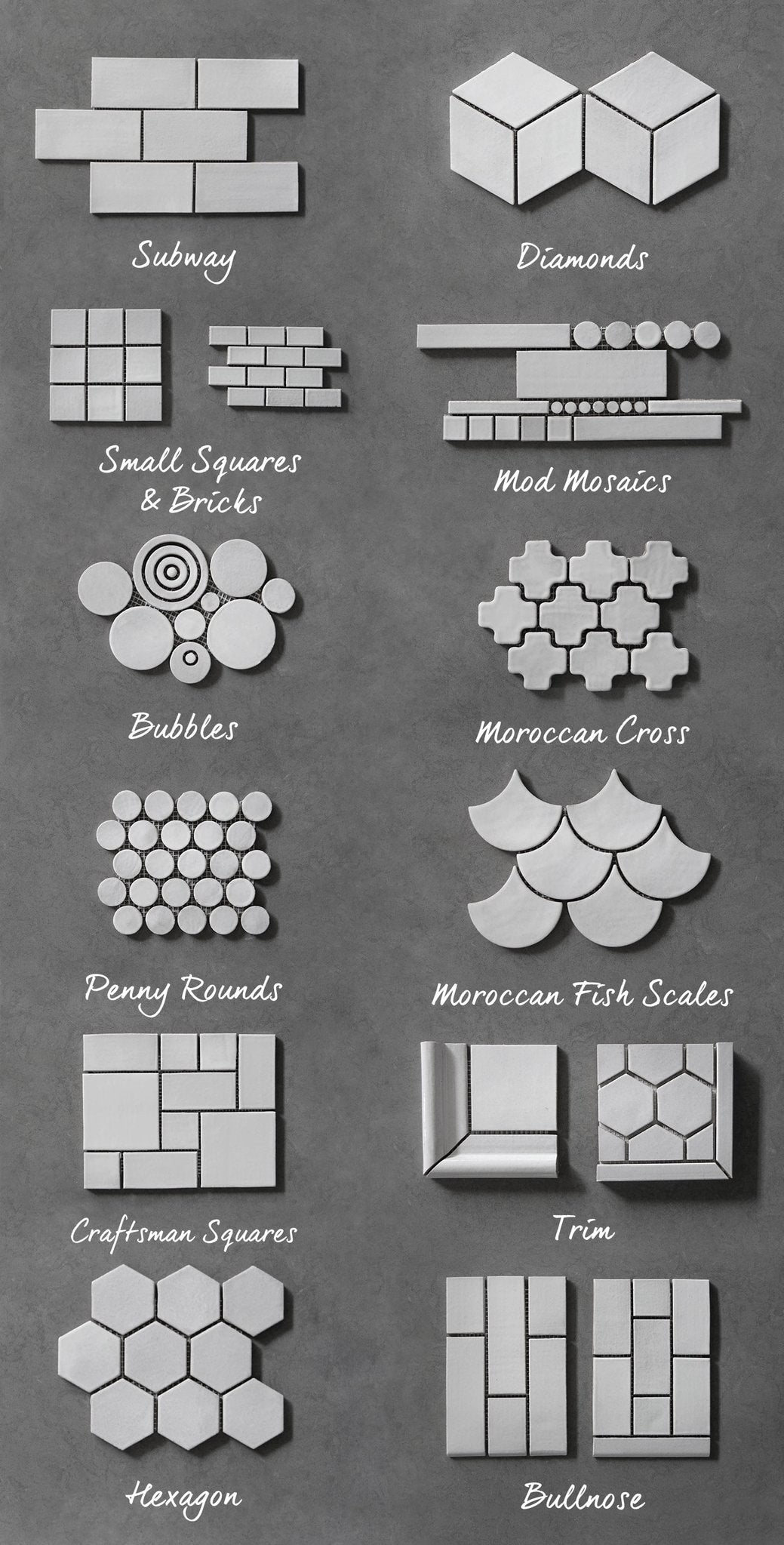 Tile Shapes Mercury Mosaics