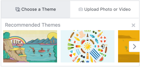 Facebook event theme and image