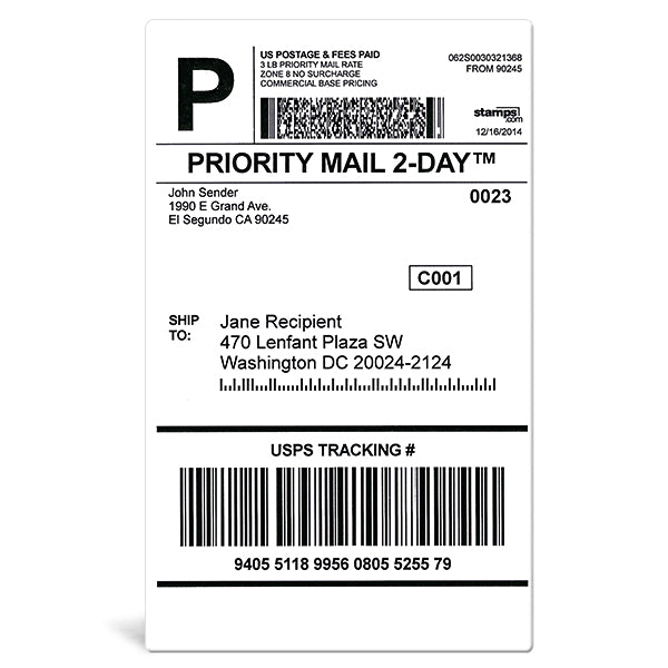 4x6 Shipping Label Template 5596