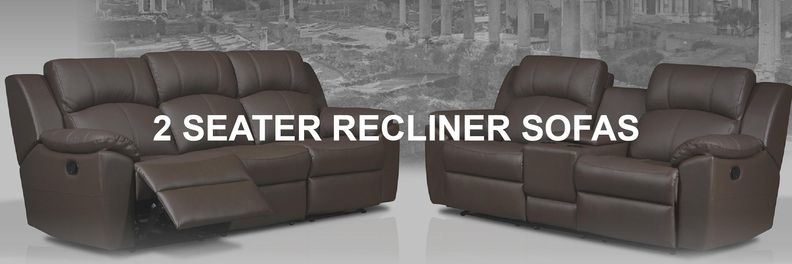 double wide leather recliner