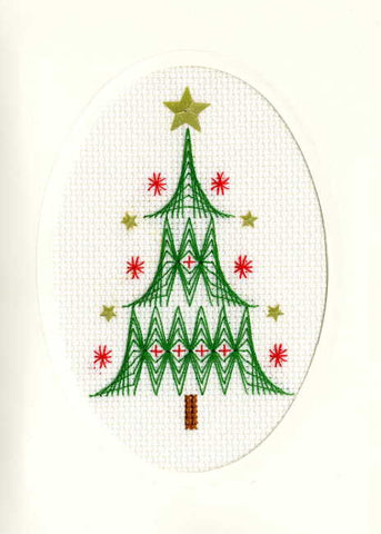 Christmas Tree cross stitch card kit by bothy threads