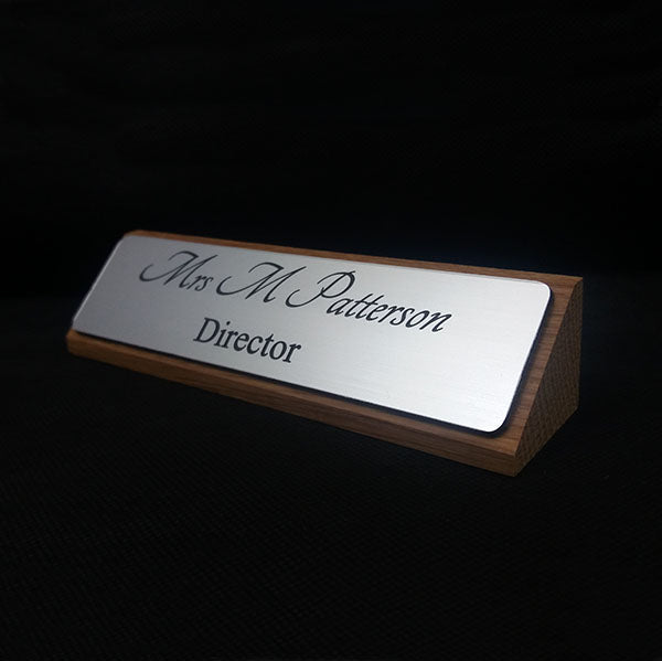 Personalised Tagged Desk Name Plate Ukdesignz