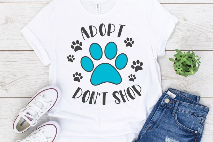 Adopt Don't Shop SVG DXF PNG