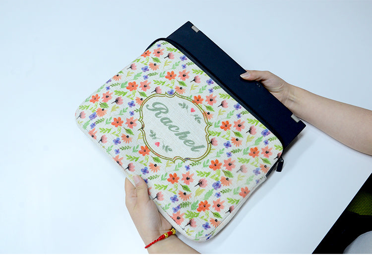 linen laptop bag