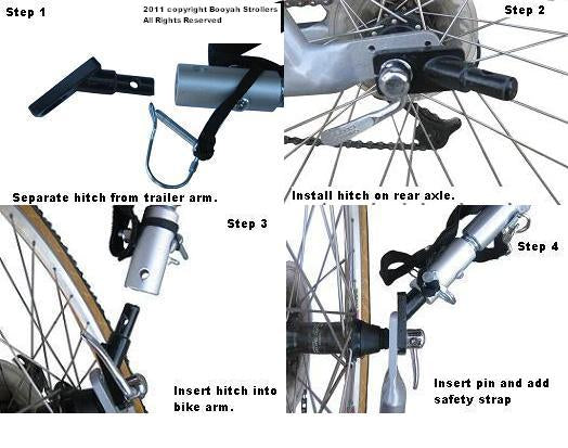 15mm Rounded Angled Bike Hitch for 