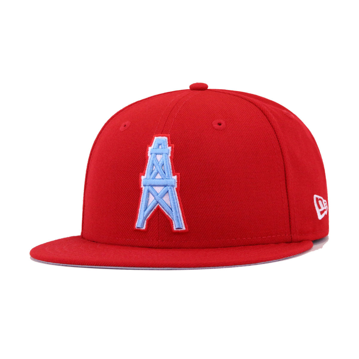 Houston Oilers Front Door Red New Era 59Fifty Fitted