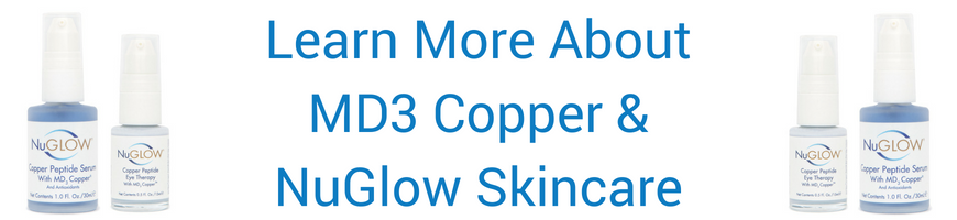NuGlow Skincare Antiaging Copper Peptide Serum with MD3 Copper 