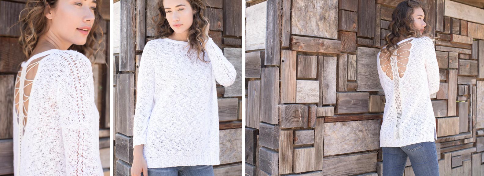 Womens organic cotton sweater | Sustainable fashion spring lookbook 