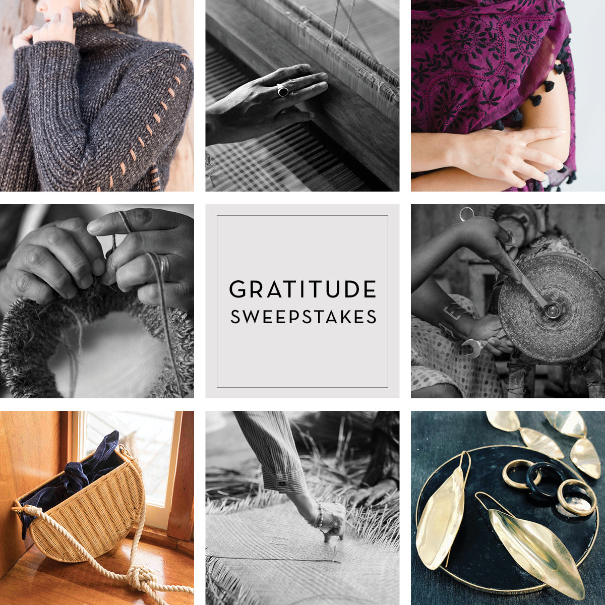Gratitude Sweepstakes | Enter to Win $1,500 of Ethical Fashion