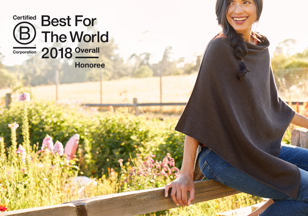 Organic Cotton Clothing Fashion Brand Honored as B Corp Best For The World