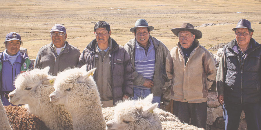 Alpaca Ranchers with free ranging alpaca herds | Sustainable fiber clothing