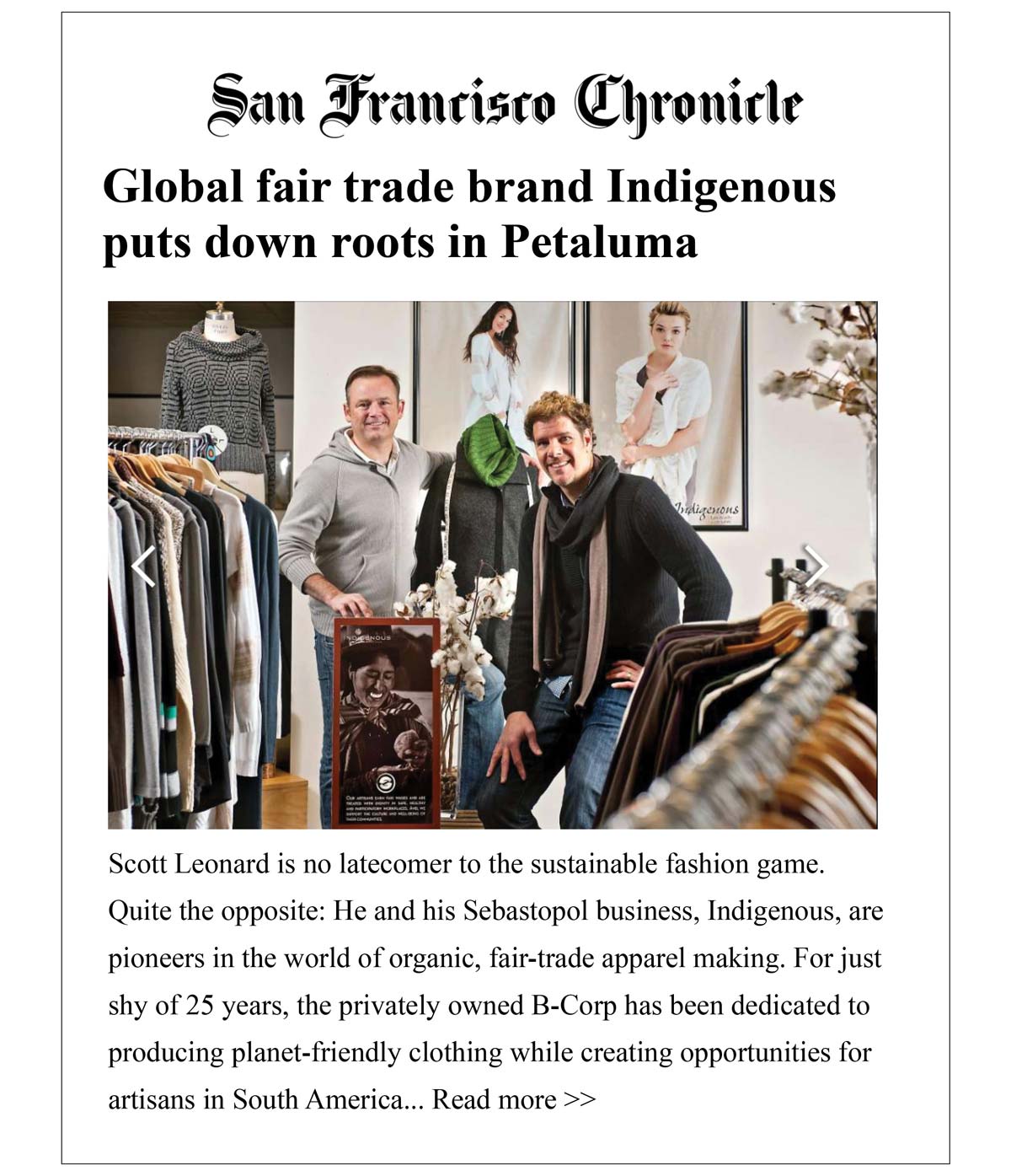 New Sustainable Fashion Store featured in the SF Chronicle | North Bay Ethical Shopping