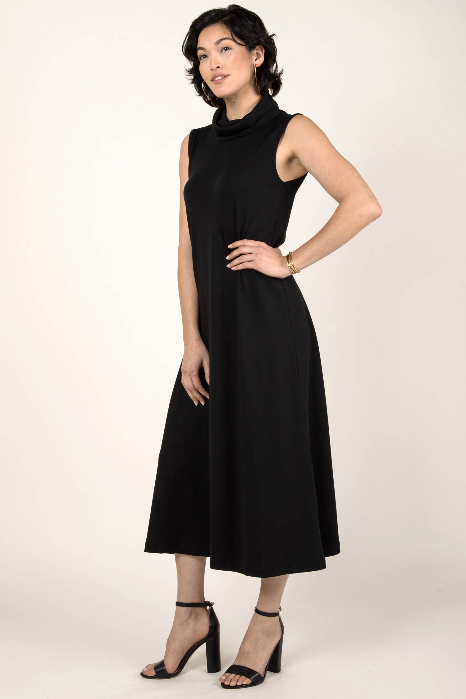 cowl neckline dress