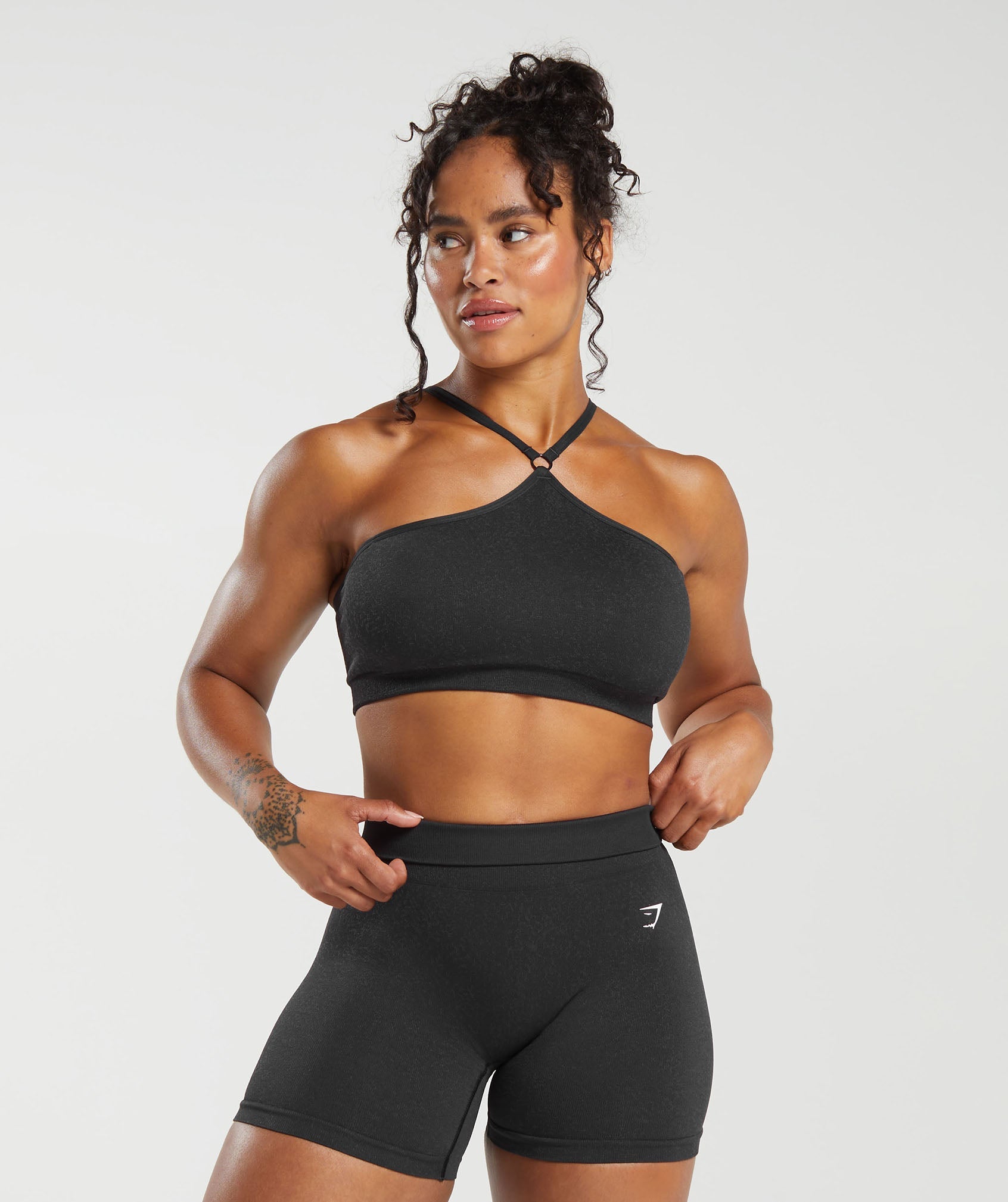 Halterneck Sports Bra with Lace – Dragonfly