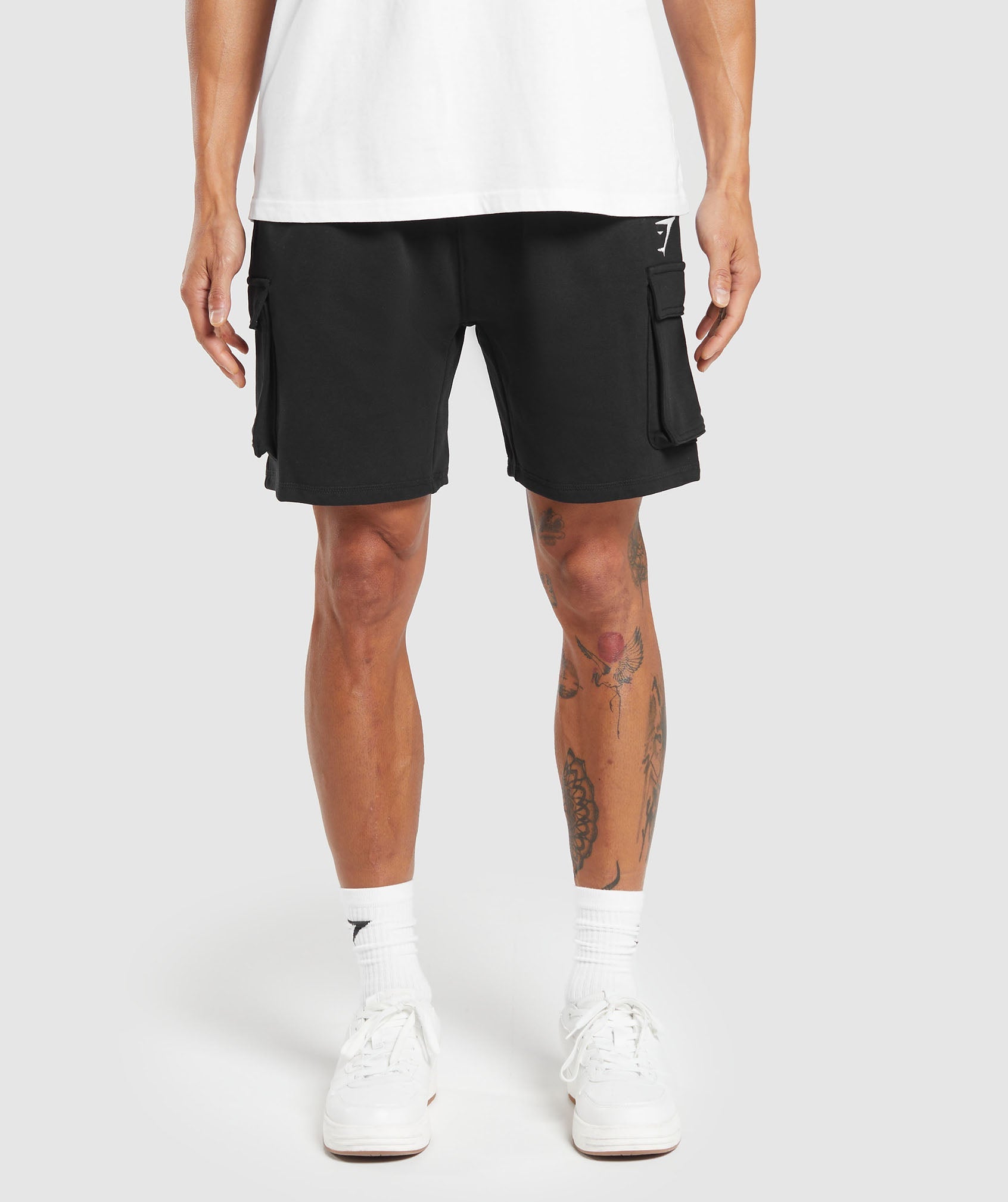 Gymshark Crest Cargo Shorts - Black