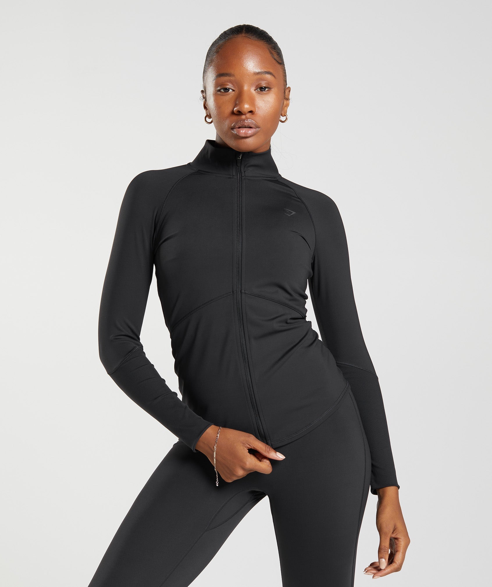 Gymshark Speed Full Zip Jacket - Black, Gymshark