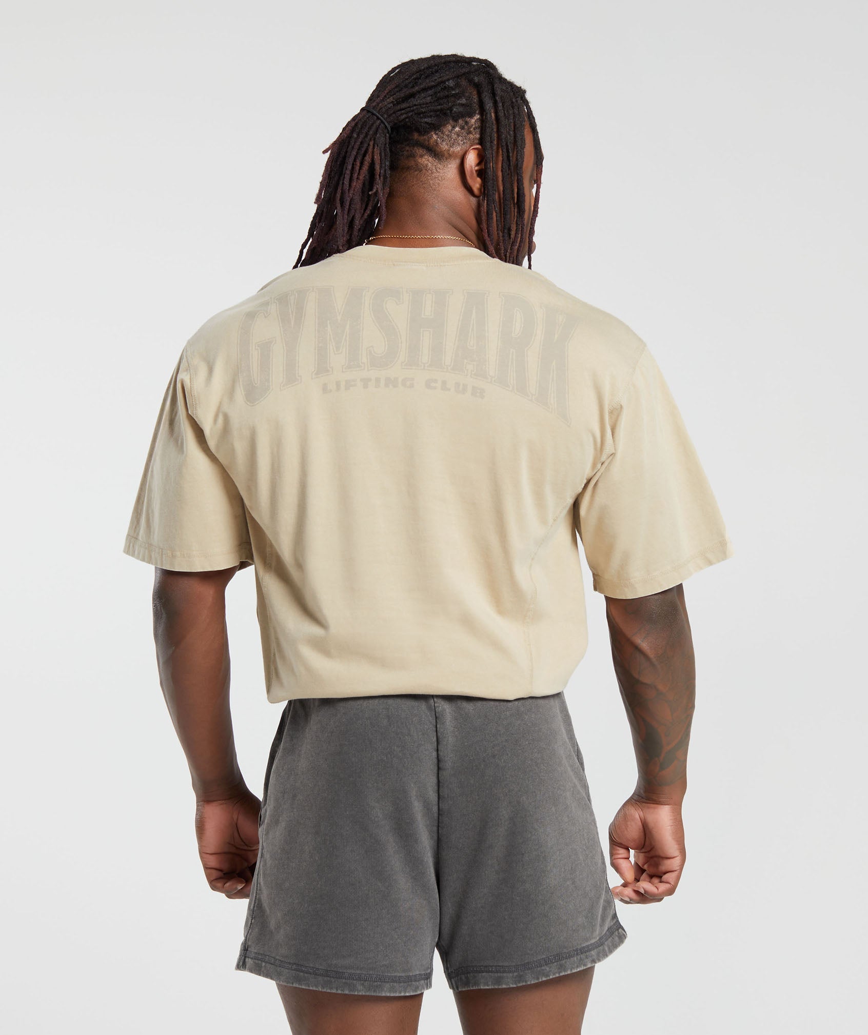 Gymshark Heritage Washed T-Shirt - Desert Beige