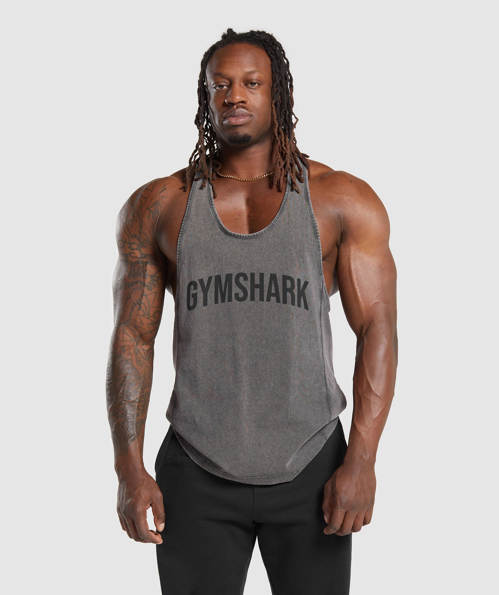 Hot Arrival Gym Shark Men's LoudMouth Stringer Tank Tops, Gymshark