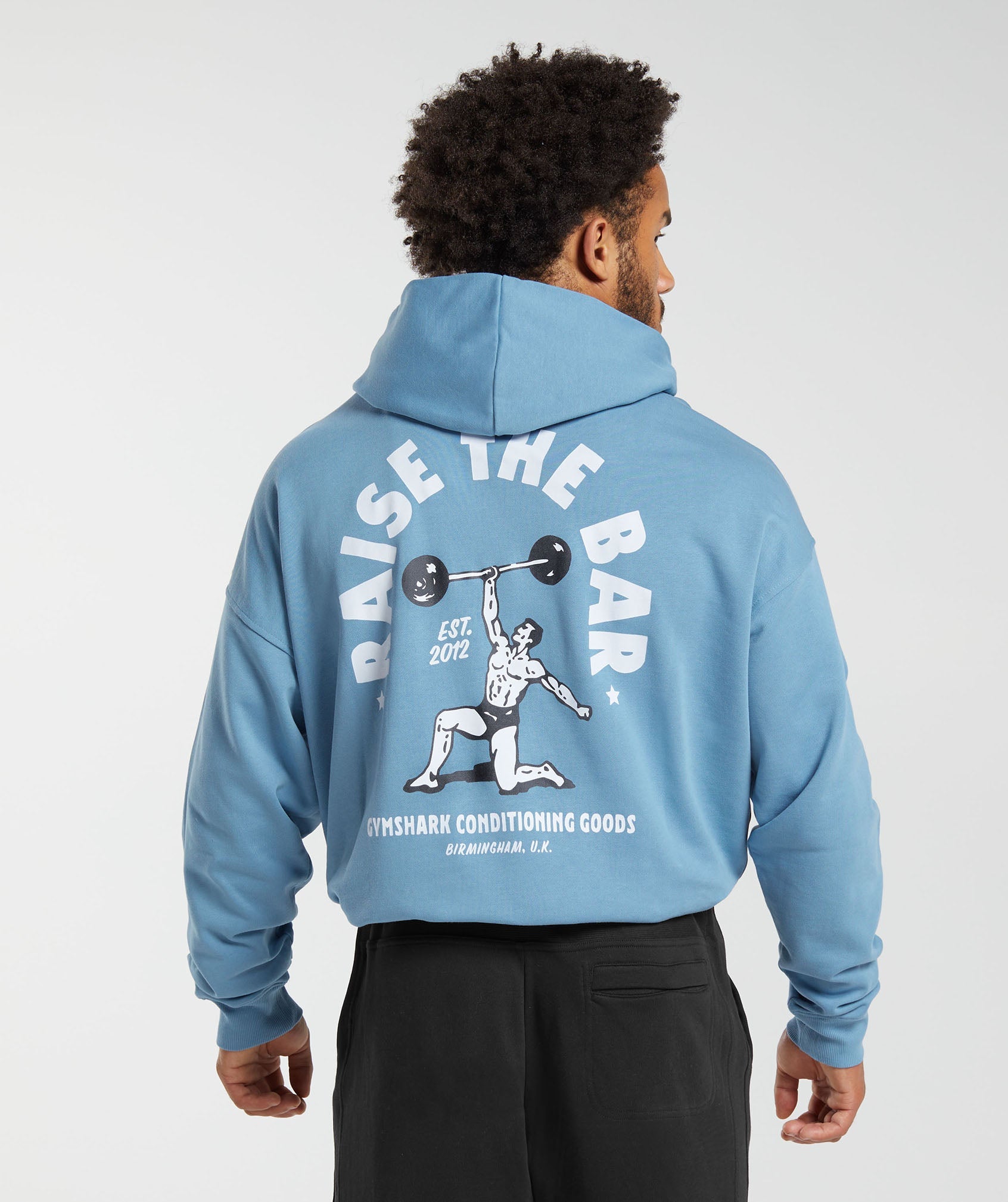 Gymshark Raise the Bar Hoodie - Dusk Blue