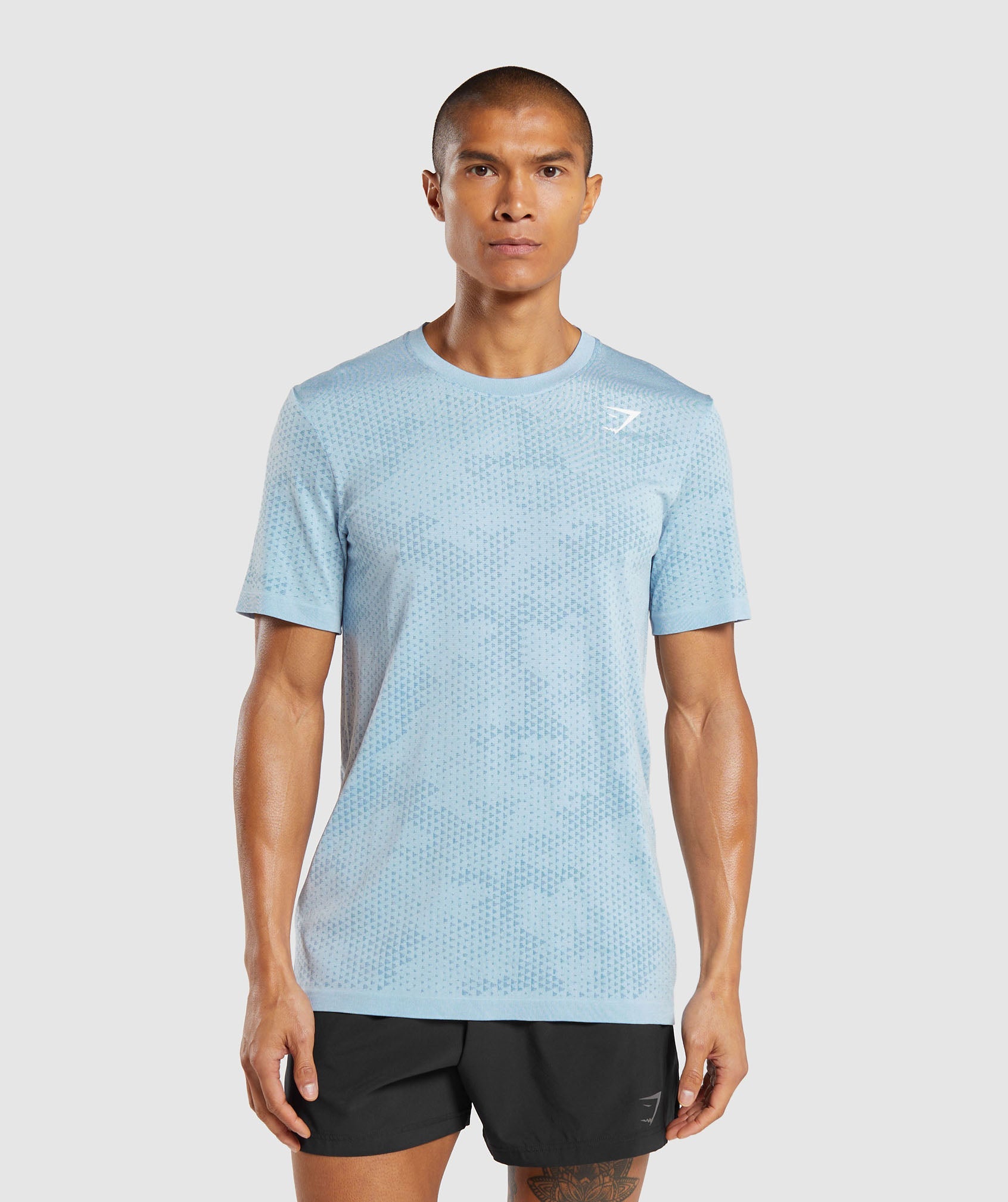 Gymshark Sport Seamless T-Shirt - Skyline Blue/Denim Blue